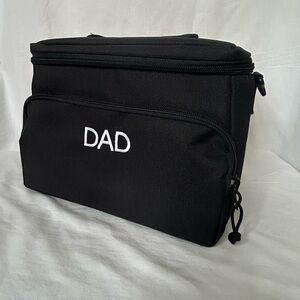 Black “Dad” Bag with cooler‎ liner and with Zipper Closure